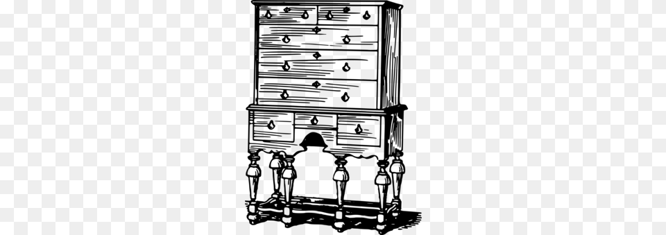 Chest Of Drawers Furniture Commode, Gray Free Png