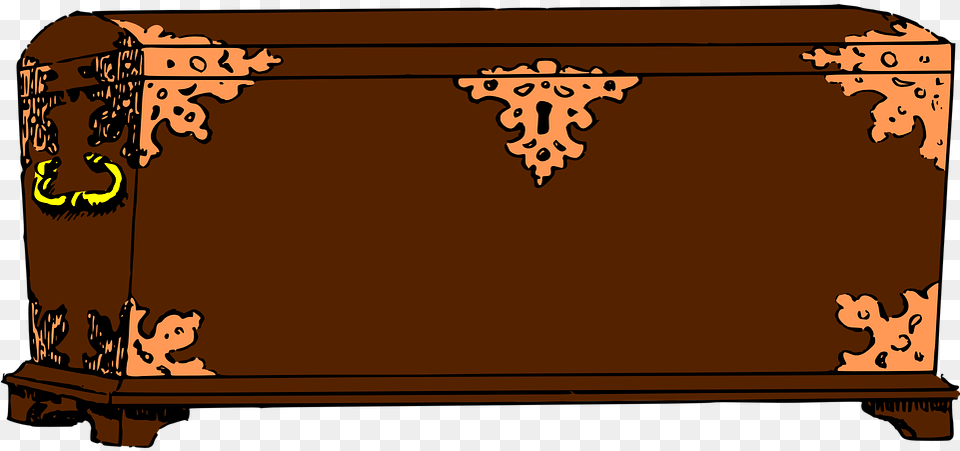 Chest Wood Brown Antique Old Box Treasure Open Cedar Chest Clipart, Cabinet, Furniture, Person, Face Free Png Download