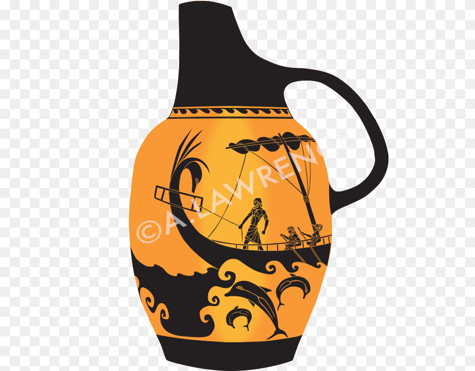 Chester River Press Greek Vase Drawings From Iliad And Odyssey, Jar, Pottery, Urn Free Transparent Png