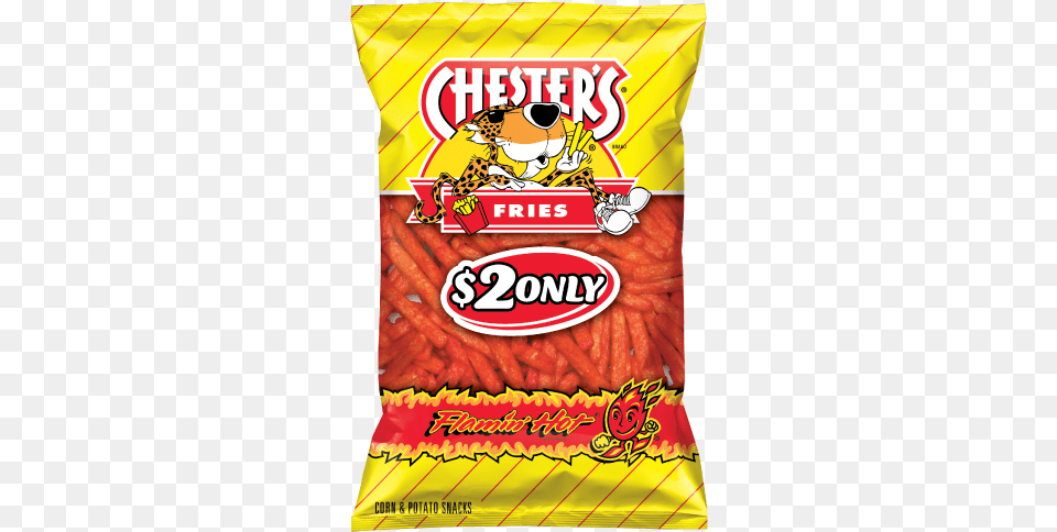 Chester S Hot Fries Chesters Hot Fries, Food, Snack, Ketchup, Person Free Png
