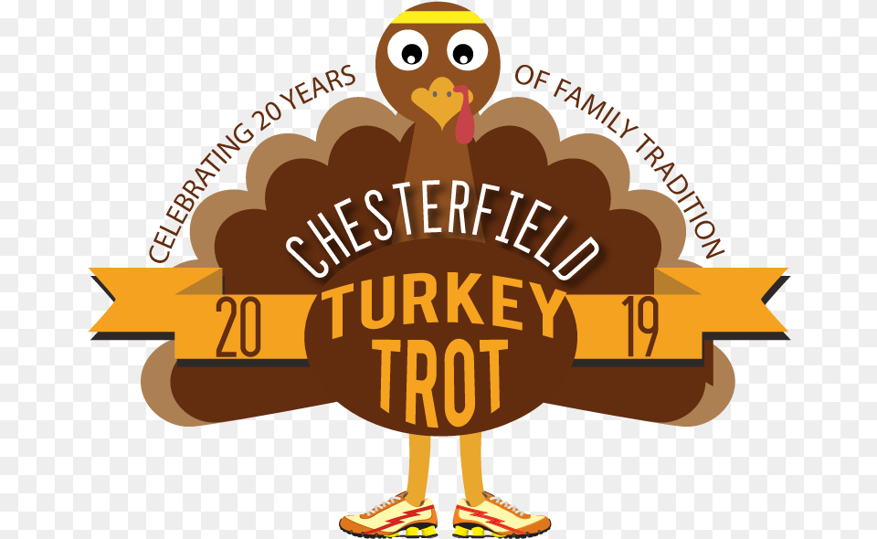 Chesterfield 20th Annual Turkey Trot Illustration, Person, Face, Head, Animal Free Png Download
