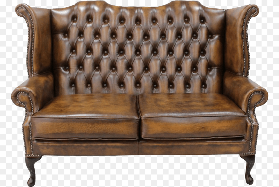 Chesterfield Leather Sofa Image Vintage Sofa In, Chair, Couch, Furniture, Armchair Free Transparent Png