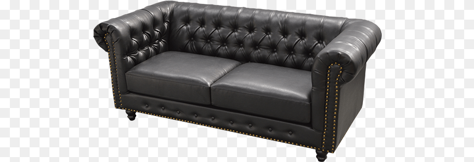 Chesterfield Sofa Black Studio Couch, Furniture, Chair, Armchair Png Image