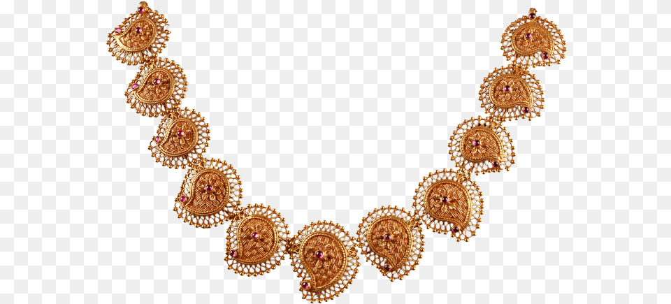 Chettinadu Design Gold Necklace Wood Beads Necklace, Accessories, Earring, Jewelry, Diamond Free Transparent Png