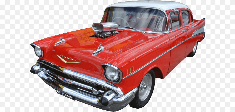 Chevrolet 57 Bel Air No Bg Lotus Nano Plate, Car, Transportation, Vehicle, Machine Png Image