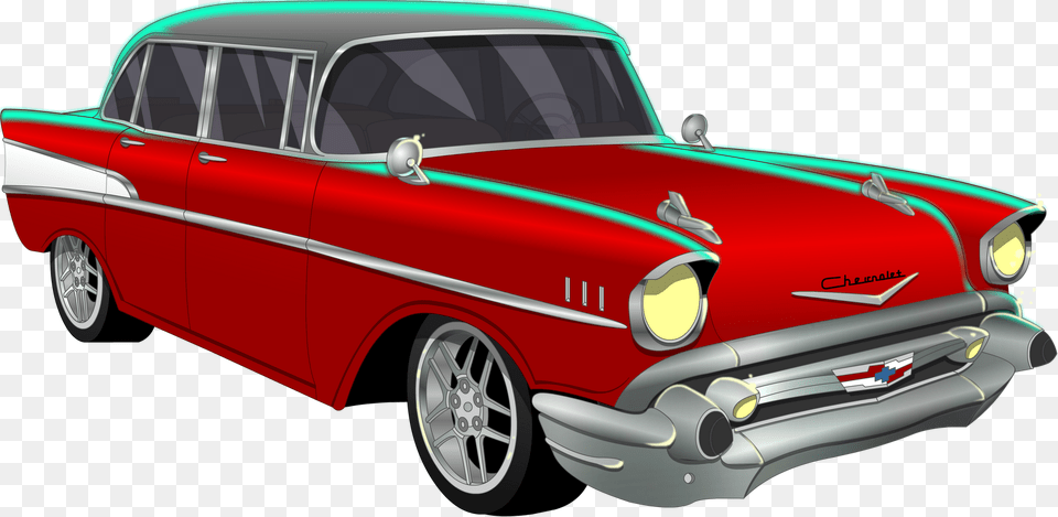 Chevrolet Bel Air Vector Chevy Bel Air, Car, Transportation, Vehicle, Machine Free Png Download