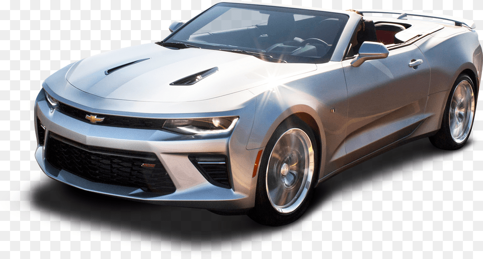 Chevrolet Camaro Convertible Silver Car, Transportation, Vehicle, Coupe, Sports Car Free Transparent Png