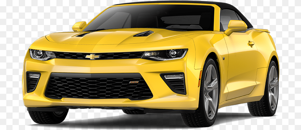 Chevrolet Camaro Convertible Yellow 2019 Camaro Convertible, Car, Vehicle, Coupe, Transportation Png Image