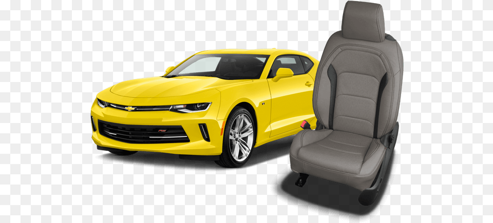 Chevrolet Camaro Leather Seats 2018 Yellow Car, Home Decor, Cushion, Vehicle, Transportation Png