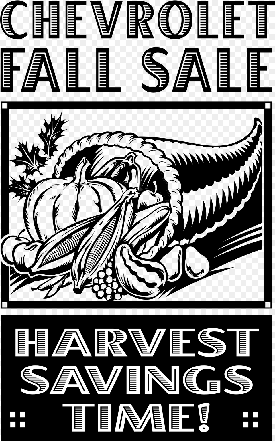 Chevrolet Fall Sale Logo Transparent Food Black And White, Text Free Png Download