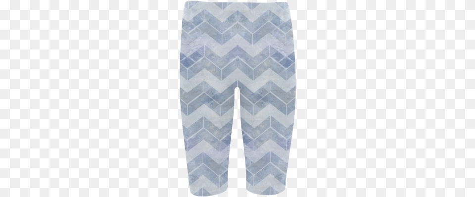 Chevron In Blue Watercolors Hestia Cropped Leggings Pajamas, Clothing, Home Decor, Pants, Rug Free Png Download