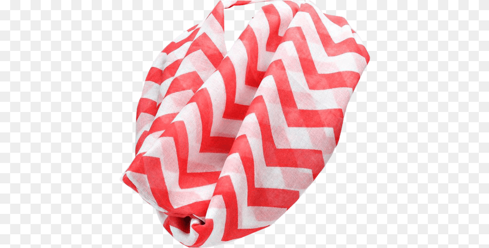 Chevron Infinity Scarf Red Beanie, Flag, Towel Png Image