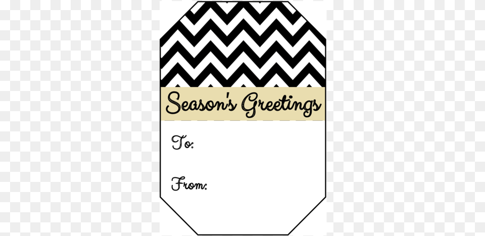 Chevron Season39s Greetings Gift Tag Sticker Seasons Greetings Gift Tag, Home Decor, Rug, Text, Accessories Png Image