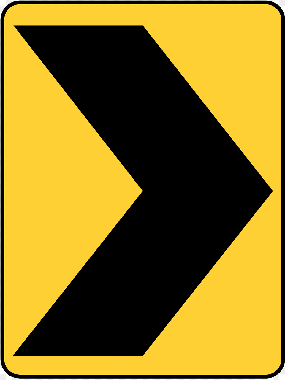 Chevron Short Turn Sign In Canada Clipart, Symbol, Road Sign Free Png Download