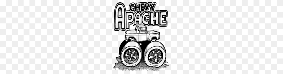 Chevy Apache With Lifted Truck, Machine, Spoke, Wheel, Vehicle Free Png