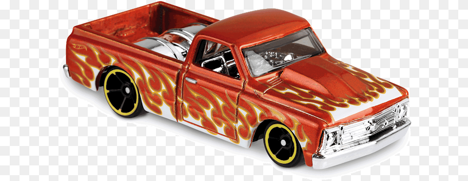 Chevy C10 Flames Hot Wheels, Pickup Truck, Transportation, Truck, Vehicle Free Png