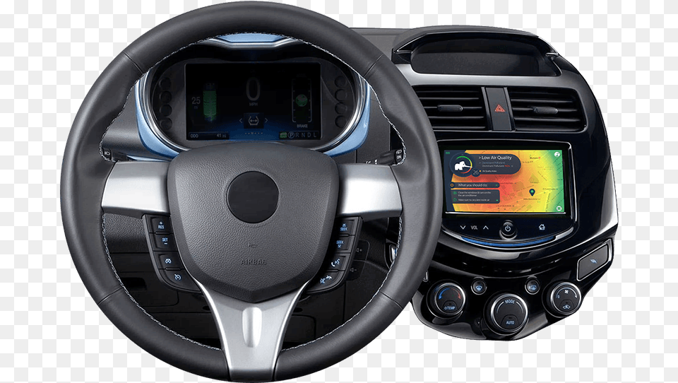 Chevy Spark 2020 Interior, Steering Wheel, Transportation, Vehicle, Car Png
