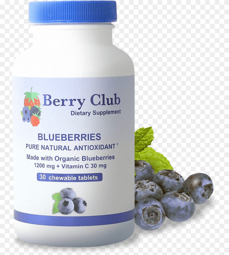 Chewable Tablets Berry Club, Blueberry, Food, Fruit, Plant Free Transparent Png