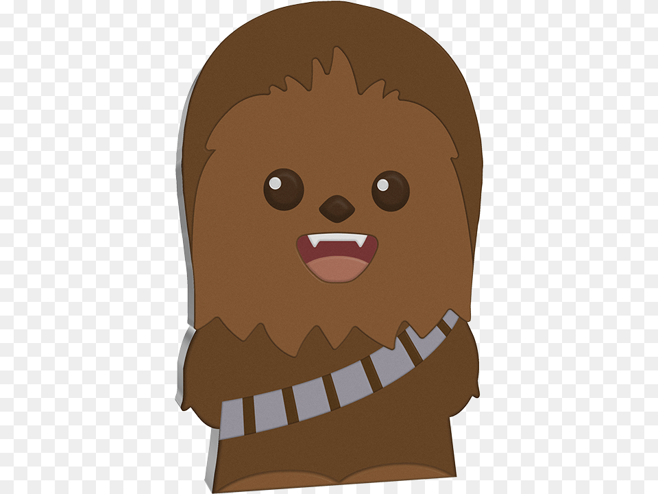 Chewbacca Chibi 1oz Silver Coin Chewbacca Chibi Coin, Head, Person, Face, Food Free Png