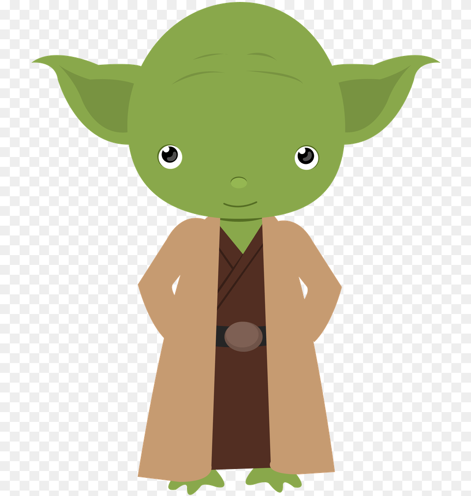 Chewbacca Clipart Cute Star Wars Clipart Yoda, Clothing, Coat, Green, Baby Free Png Download