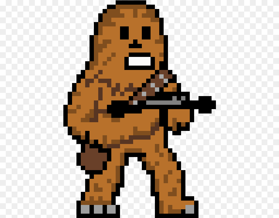 Chewbacca Clipart Pixel Art Pixel Art Star Wars Chewbacca, Qr Code Png