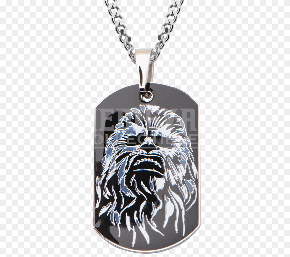 Chewbacca Dog Tag Necklace, Accessories, Jewelry, Pendant, Animal Free Png Download