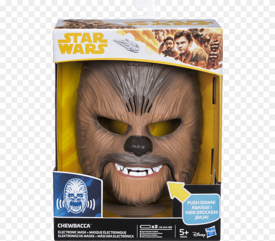 Chewbacca Electronic Mask Star Wars, Person, Adult, Male, Man Free Transparent Png