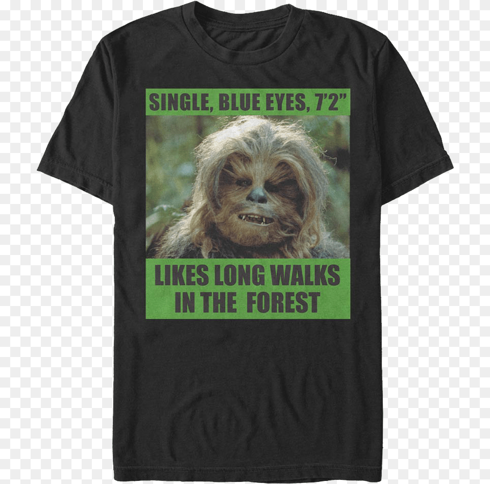 Chewbacca Personal Ad Star Wars T Chewbacca, Clothing, T-shirt, Person, Face Free Png