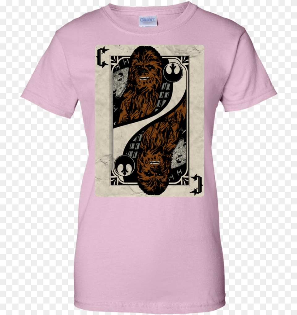 Chewbacca Playing Card T Shirt Amp Hoodie Playing Card Star Wars, Clothing, T-shirt, Adult, Male Free Png Download