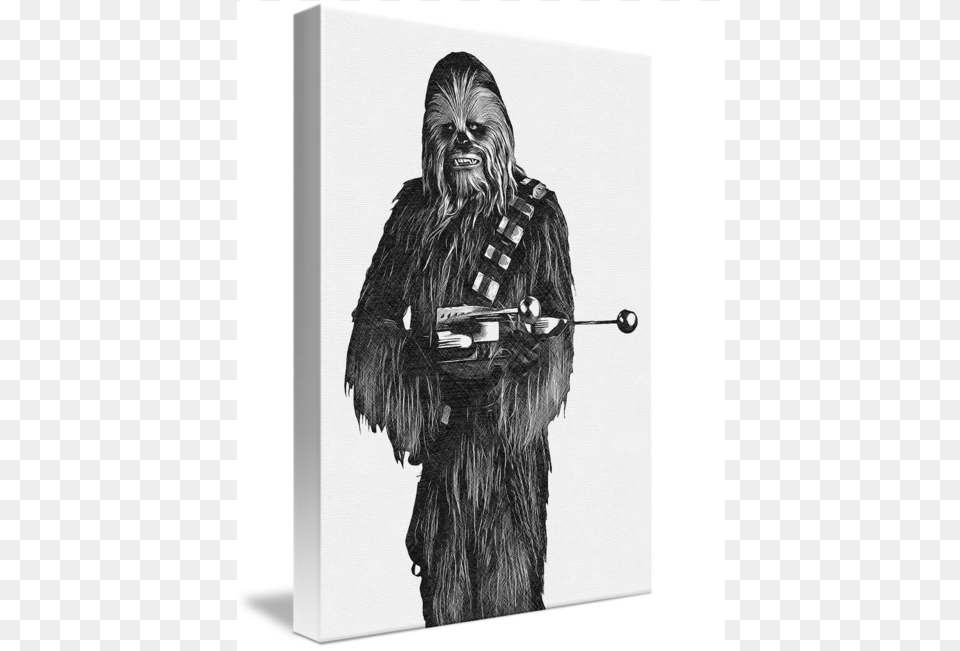Chewbacca Star Wars Art Canvas, Adult, Female, Person, Woman Free Transparent Png