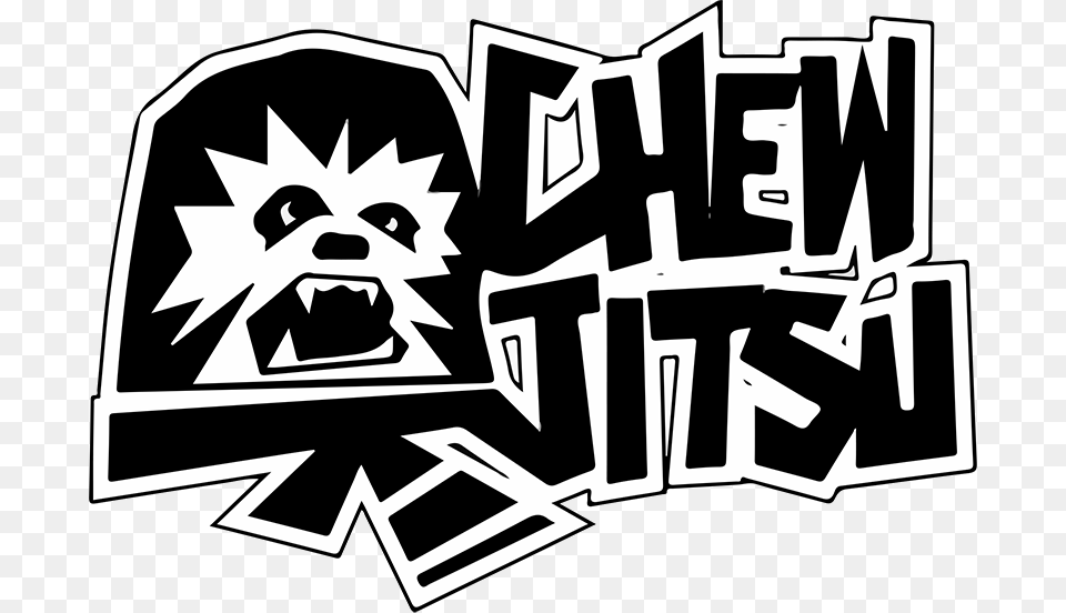 Chewjitsu Logo, Stencil, Sticker, Art, Bulldozer Png Image