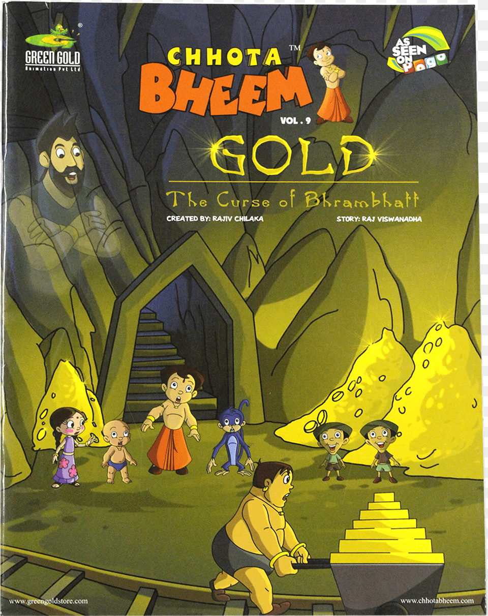 Chhota Bheem Gold The Curse Of Bhrambhatt Chhota Bheem Gold I The Curse Of Brahmbhatt, Publication, Book, Comics, Baby Free Png
