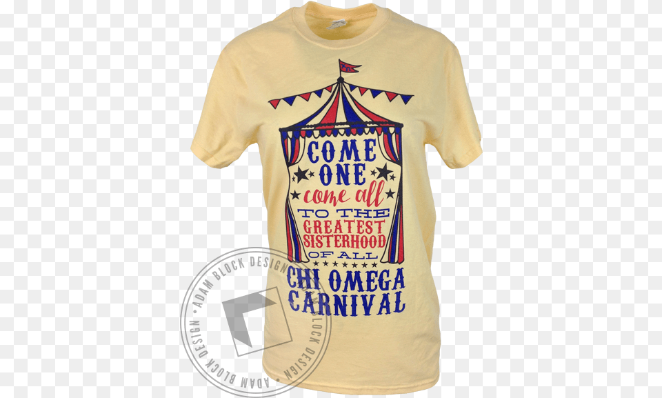 Chi Omega Come One Come All Tee Bomshel, Clothing, T-shirt, Shirt Png