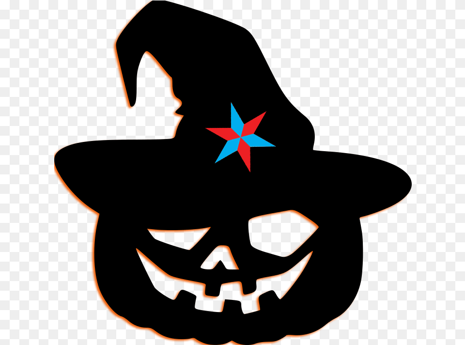 Chi Spook Night Jack O Lantern Black, Clothing, Hat, Star Symbol, Symbol Free Png Download