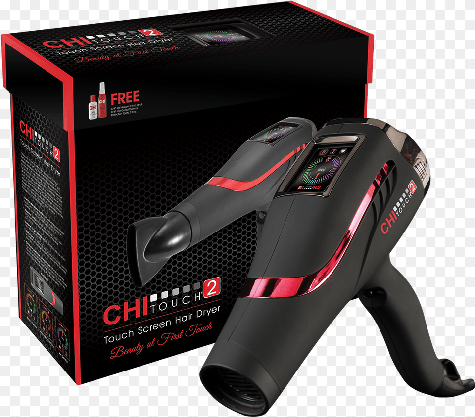 Chi Touch 2 Hair Dryer W Box Chihaircare Chi Touch 2 Hair Dryer, Appliance, Blow Dryer, Device, Electrical Device Png