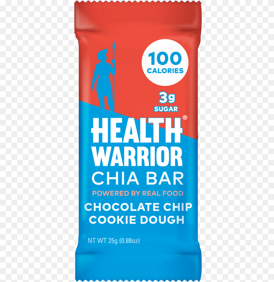 Chia Bar Cookie Dough Health Warrior Chia Bar, Person, Advertisement, Food, Sweets Free Png Download