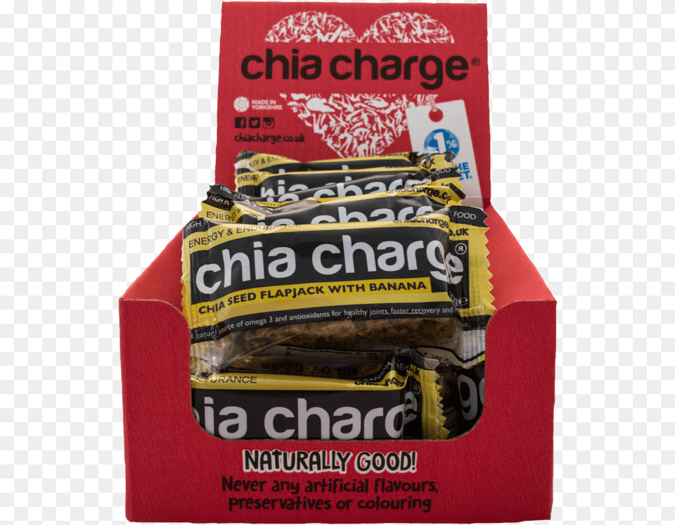 Chia Charge Bars Banana Mini X 18 Mini Chia Charge Chia Charge Karma Bar Box 20s 2 Extra, Food, Sweets Png Image