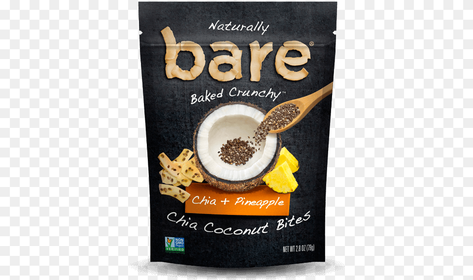 Chia Pinapple Bare Coconut Chips Honey, Advertisement, Food, Produce, Grain Free Png Download