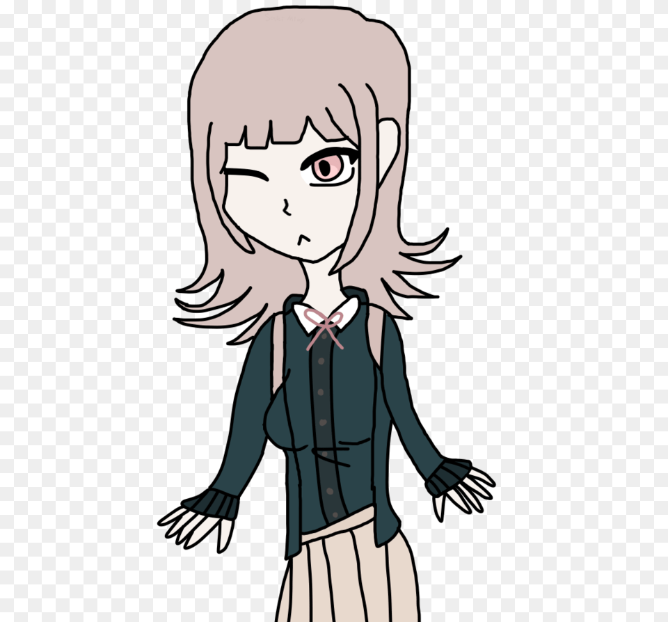 Chiaki Nanami A K A My Waifu Fanart, Book, Comics, Publication, Adult Free Transparent Png