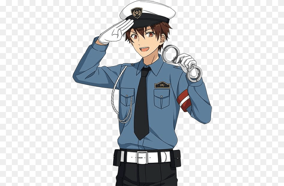 Chiaki Policeman Anime Police Officer, Book, Publication, Comics, Adult Free Transparent Png