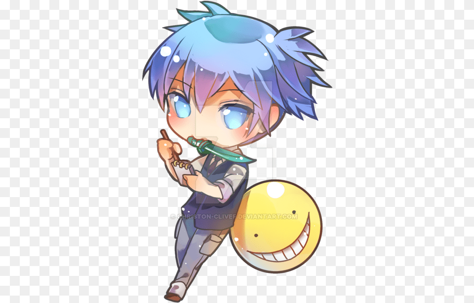 Chibi Ac Nagisa Shiota By Christon Clivef Assassination Classroom Nagisa Chibi, Book, Comics, Publication, Baby Free Png Download