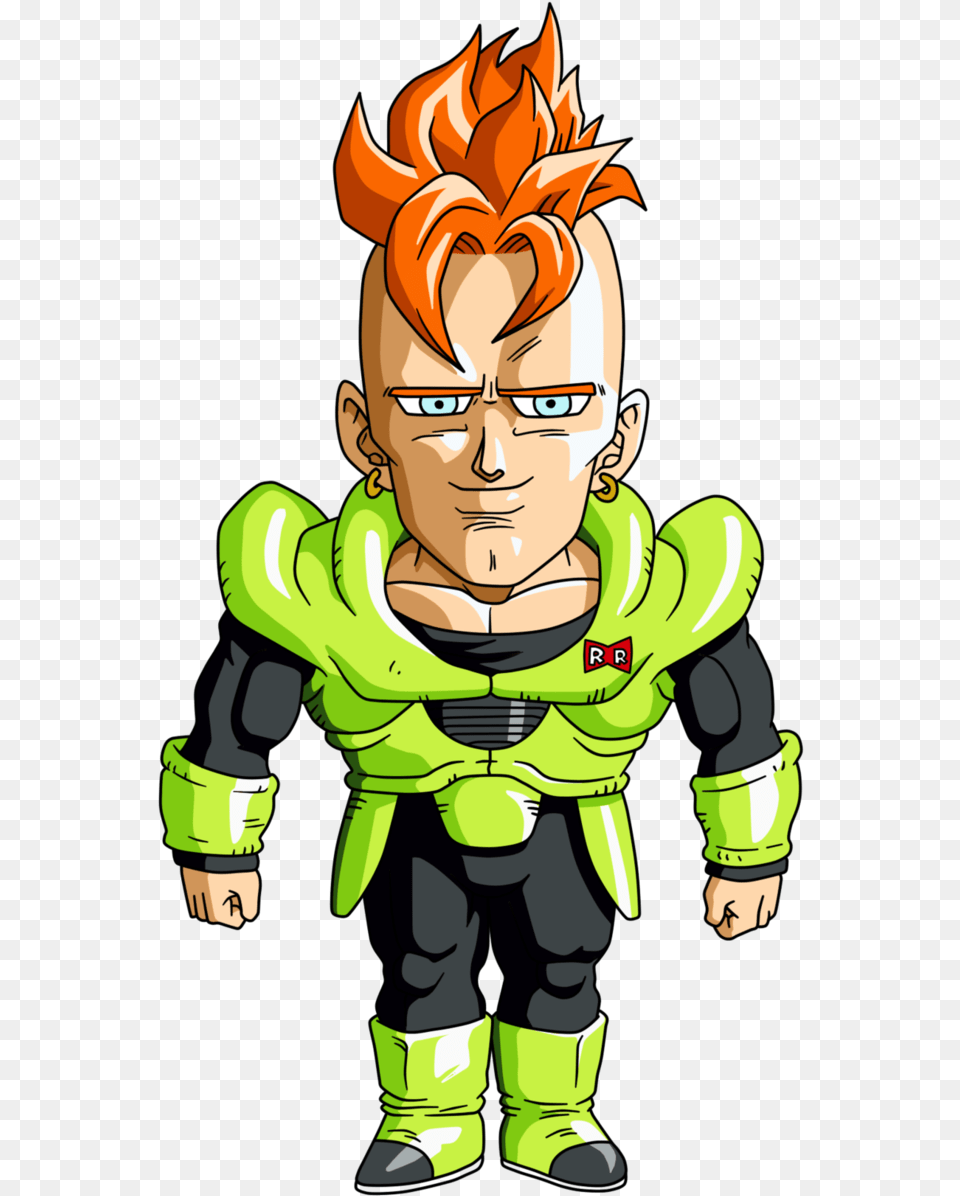 Chibi Android 16 By Maffo1989 Numero 16 Dragon Ball, Book, Publication, Comics, Baby Png