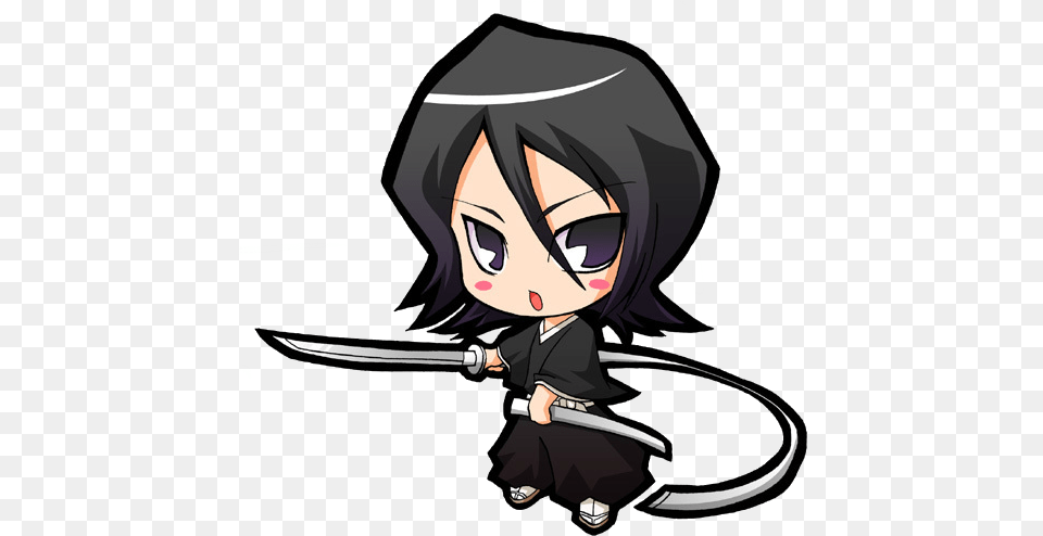 Chibi Anime Characters 3 Image Chibi Bleach, Book, Comics, Publication, Adult Free Png