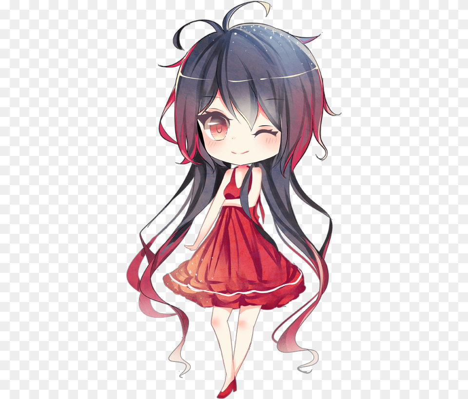 Chibi Anime Girl, Book, Comics, Publication, Person Free Png