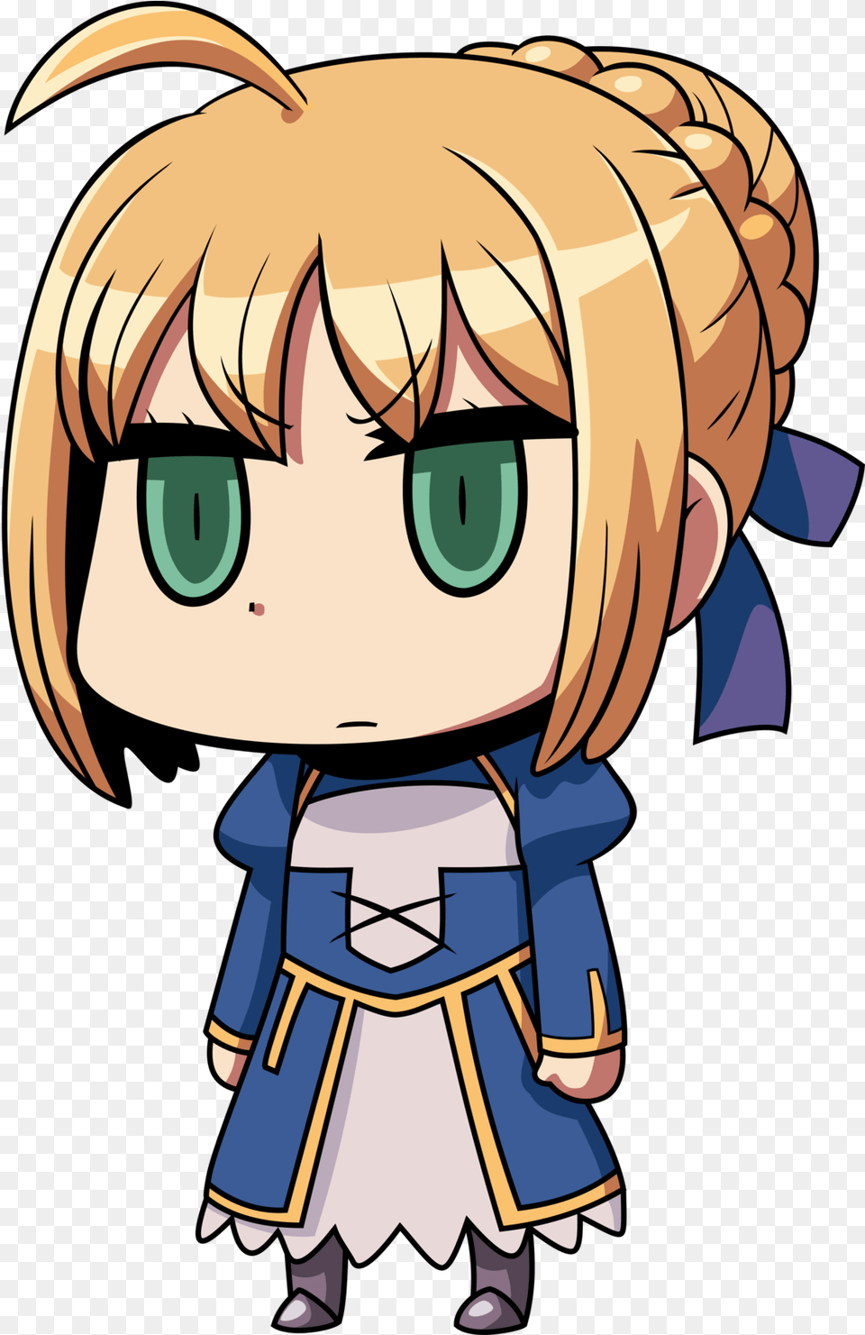 Chibi Arturia Vector For All Your Chibi Saber Learning With Manga, Book, Comics, Publication, Anime Free Png Download