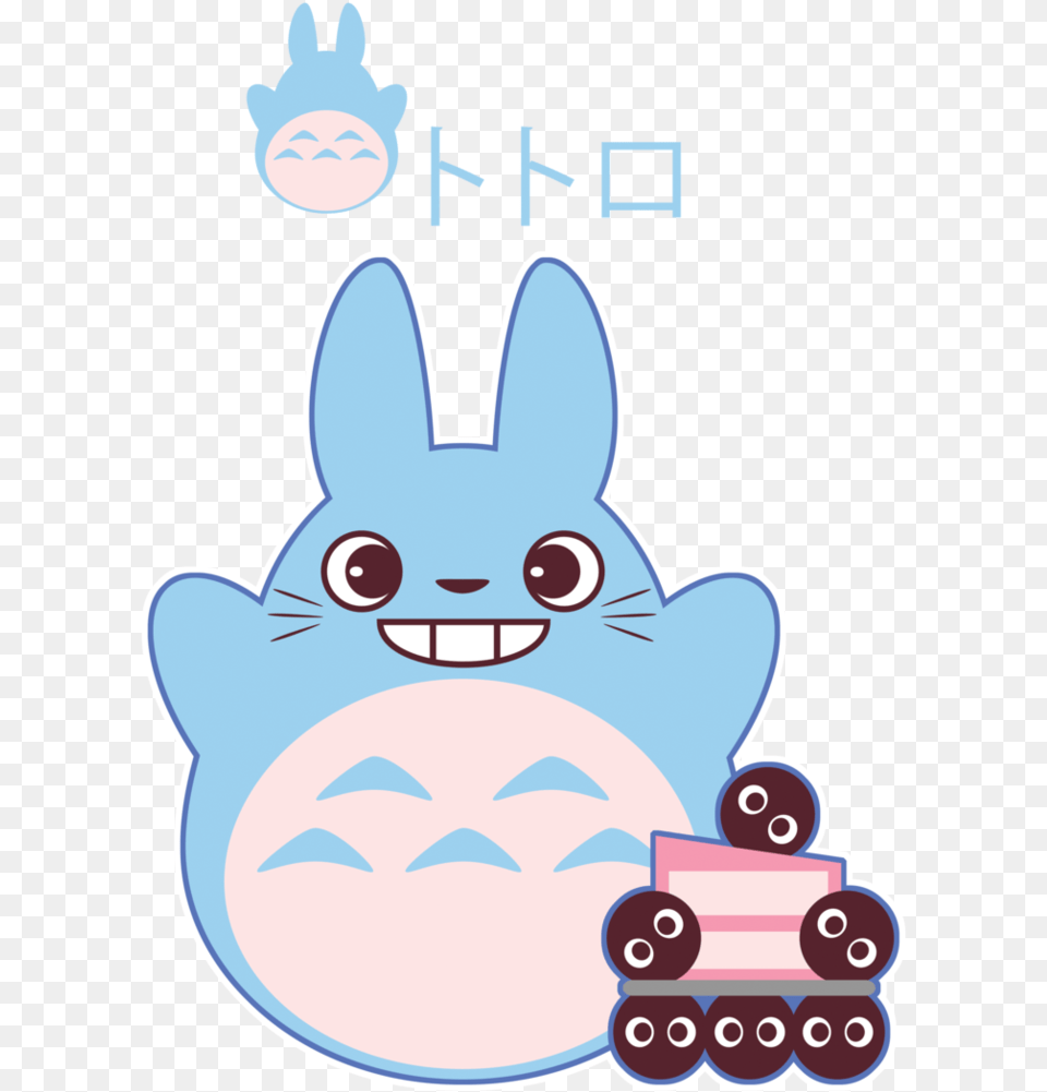 Chibi Blue Totoro Gift By Itachi Roxas Totoro Chibi, Sticker, Plush, Toy, Baby Free Transparent Png