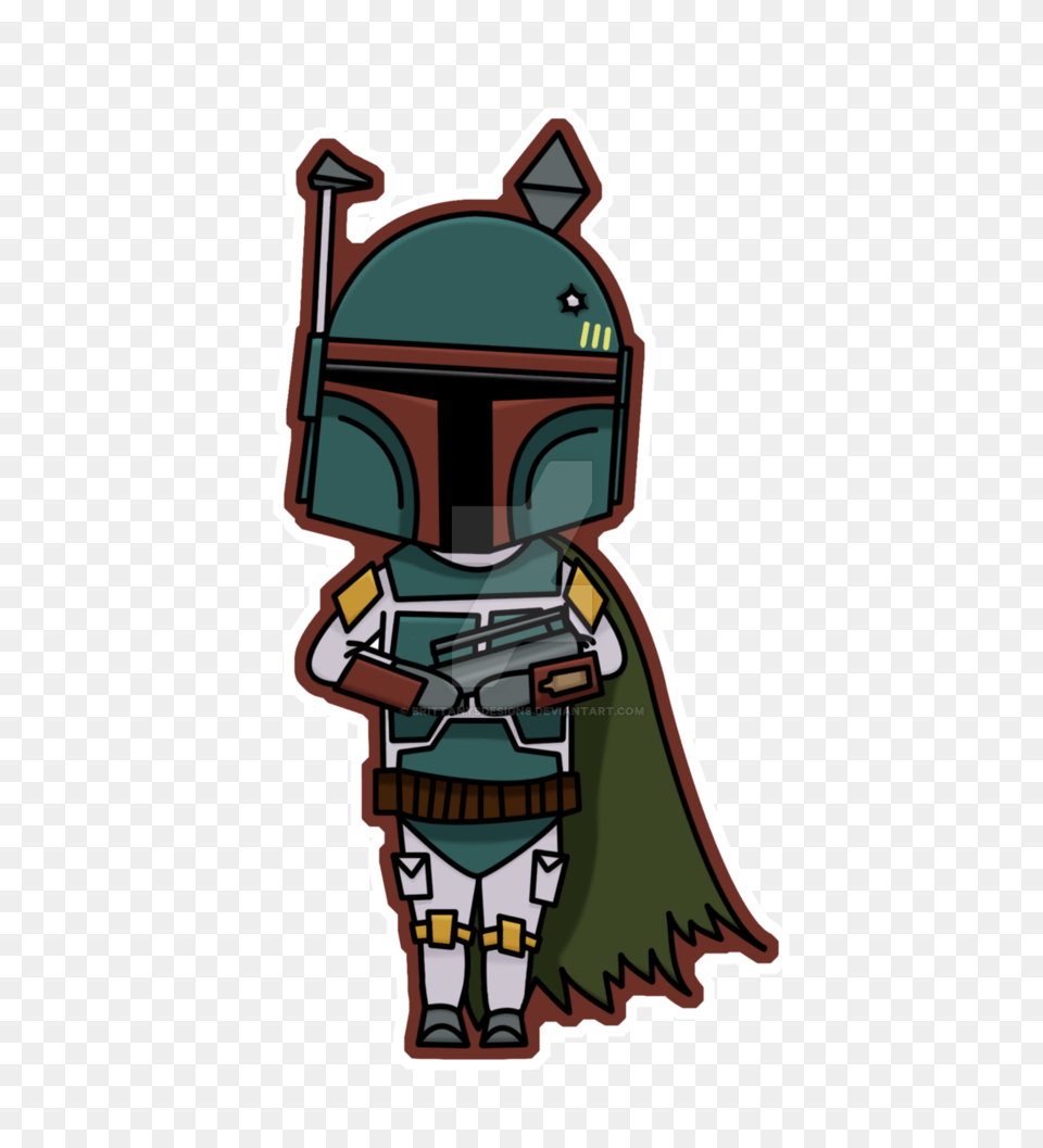 Chibi Boba Fett, Nutcracker, Ammunition, Grenade, Weapon Png Image