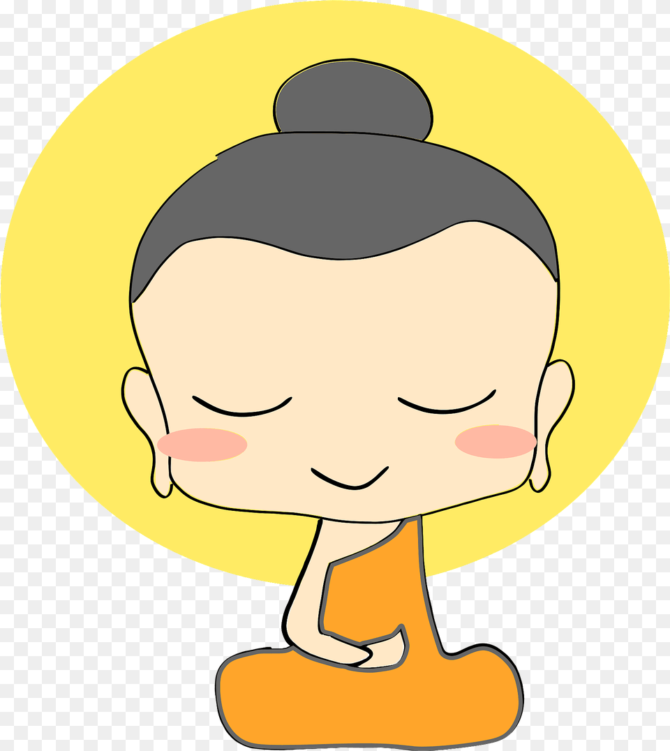 Chibi Buddha Clipart, Baby, Person, Face, Head Png Image
