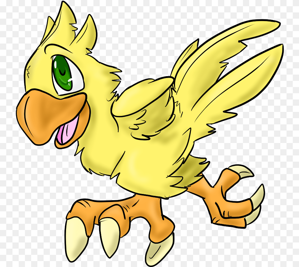 Chibi Chocobo By Crookedsanity Vector Chibi Chocobo, Electronics, Hardware, Animal, Fish Png Image