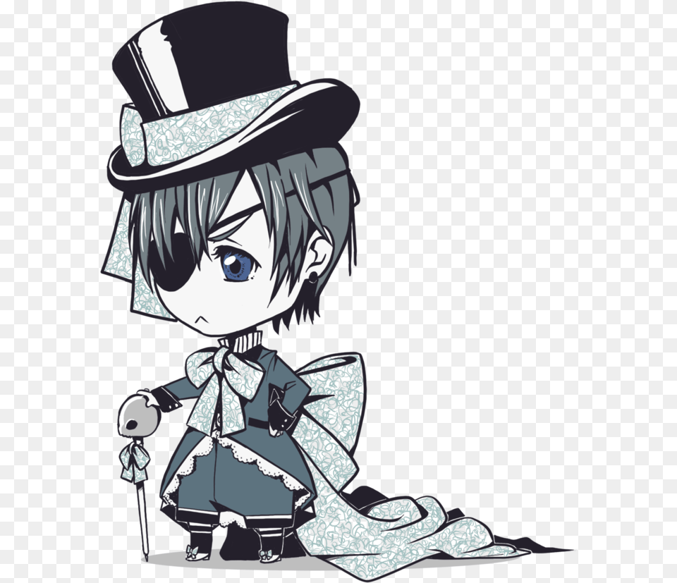 Chibi Ciel Black Butler Chibi, Book, Comics, Publication, Adult Free Png Download